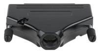 mhdtzk37-bk-ra-pc-bk-k MH Connectors MHDTZK-BK Series Zinc D Sub Backshell, 37 Way, Strain Relief