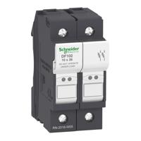 df102 Schneider Electric 32A Rail Mount Fuse Holder for 10 x 38mm Fuse, 690V