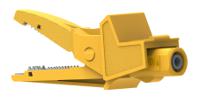 5004lm-iec-j Electro PJP Alligator Clip, Nickel-Plated Steel Contact, 20A, Yellow