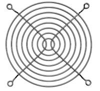 283-164 RS PRO Steel Finger Guard for 120mm Fans, 104.8mm Hole Spacing, 120 x 120mm