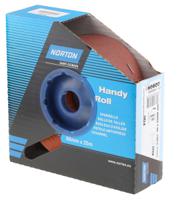 63642531807 Norton P180 Grit Very Fine Sandpaper Roll, 25m x 50mm