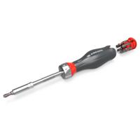 atcl1pb Facom 1/4 in Hexagon Slotted; Phillips; Pozidriv; Resistorx; Hexagon Ratchet Bit Set Chrome Chrome Vanadium Steel