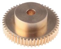 521-6979 RS PRO Bronze 1 Module Worm Wheel Gear 50 Tooth30mm Hub Dia., 50mm Pitch Dia. 20mm Face