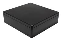 1590zgrp253bk Hammond 1590ZGRPBK Series Black Fibreglass Reinforced Polyester Enclosure, IP66, 405 x 400 x 120mm