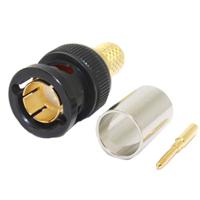 10-005-w66-fi COAX Connectors, Plug Cable Mount BNC Connector, 75Ω, Crimp Termination, Straight Body