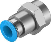 qsf-38-10-b-50 Festo Straight Threaded Adaptor, G 3/8 Female to Push In 10 mm, Threaded-to-Tube Connection Style, 130716