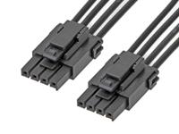 217465-1043 Molex 4 Way Female Ultra-Fit to 4 Way Female Ultra-Fit Wire to Board Cable, 600mm