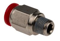 c01250818 Norgren PNEUFIT Series Straight Fitting, Push In 8 mm to R 1/8, Threaded-to-Tube Connection Style