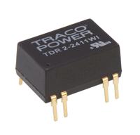 tdr-2-2411wi TRACOPOWER TDR 2WI DC-DC Converter, 5V dc/ 400mA Output, 9 → 36 V dc Input, 2W, Through Hole, +85°C Max Temp