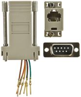 625-6192 RS PRO D Sub Adapter Female RJ11 to Male 9 Way D-Sub