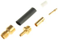 r125236000w Radiall Straight 50Ω Cable Mount SMA Connector, Crimp, Solder Termination RG188, RG316