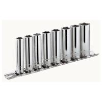 rl41e Facom 5-Piece Metric 1/4 in Deep Socket Set, 6 point