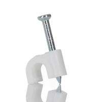 233-516 RS PRO White PE Round clip, 3.5mm Max. Bundle
