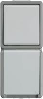 5ta4816 Siemens DELTA Grey 1 Gang Plug Socket, 16A, Type F - German Schuko, Outdoor Use