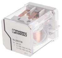 2903706 Phoenix Contact PCB Mount Power Relay, 24V dc Coil, 16A Switching Current, 3P-NO