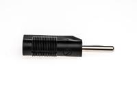 930435100 Hirschmann Test & Measurement Black Male Banana Plug, 4 mm Connector, Screw Termination, 30A, 60V dc, Nickel Plating