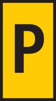 561-01164-wic1-p-pa66-ye HellermannTyton WIC Snap On Cable Markers, Yellow, Pre-printed "P", 2 → 2.8mm Cable, for Cables and Wires,