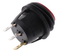 kca2aea2rbb ZF Illuminated SPST, On-Off Rocker Switch Panel Mount