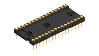 dil-32-eg Fischer Elektronik, DIL 2.54mm Pitch Straight 32 Way, Through Hole Closed Frame IC Dip Socket, 1.5A
