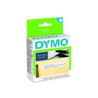 s0722550 Dymo White Black Print Label Roll, 51mm Width, 19mm Height, 500Per Roll Qty