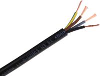 775-6148 RS PRO 3184Y 0.75 mm² 4 Core Power Cable, H05VV-F, Black PVC, 100m