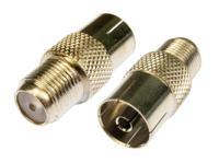 266-2209 RS PRO TV Aerial Connector Female to Female, Cable Mount