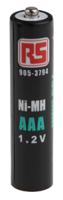 905-3794 RS PRO NiMH Rechargeable AAA Battery, 750mAh, 1.2V