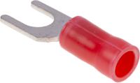 165008 TE Connectivity PLASTI-GRIP Insulated Crimp Spade Connector, 0.25mm² to 1.6mm², 22AWG to 16AWG, 4.17mm Stud Size, Red