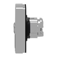 zb4bw7a1724 Schneider Electric ZB4 Series Black/White Illuminated Spring Return Push Button Head, 22mm Cutout, IP66, IP67, IP69K