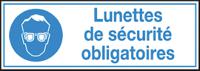 stf-371-297x105-b7541-branded Brady PET Mandatory Eye Protection Sign With French Text
