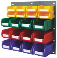 223-7456 RS PRO PP Louvre Panel Storage Unit x 457mm x 438mm, Blue, Green, Red, Yellow