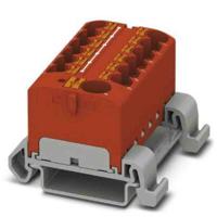 3273750 Phoenix Contact Distribution Block, 13 Way, 0.2 → 6mm², 32A, 800 V, Red