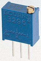 3296w-1-101lf 100Ω, Through Hole Trimmer Potentiometer 0.5W Top Adjust Bourns, 3296