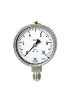 48775619 WIKA 1/2 Analogue Pressure Gauge 6bar Bottom Entry 100mm Outside Diameter