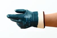 27805090 Ansell ActivArmr Hycron 27-805 Blue Nitrile Industrial Gloves, Size 9, Nitrile Coating