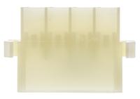 163008-0 TE Connectivity, AMP FASTIN-FASTON 8 Way Nylon 66 Crimp Terminal Housing, 6.35mm Tab Size, Natural