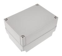 pc-150100-hg-enclosure Fibox MNX Series Grey Polycarbonate Enclosure, IP66, IP67, Grey Lid, 180 x 130 x 100mm