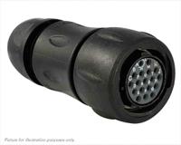 uts6jc14e18s Souriau Sunbank by Eaton, UTS 18 Way Cable Mount MIL Spec Circular Connector Plug, Socket Contacts,Shell Size 14,