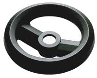 161-1972 RS PRO Black Glass-Fibre Reinforced Technopolymer Hand Wheel, 100mm diameter