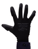 g791-10 Reldeen G781 Black Polyester Glove, Polyurethane Coating