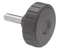 134381 Elesa  Knurled Clamping Knob, M8, Threaded Stud