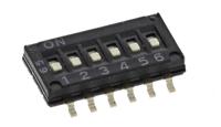 a6h-6101 Omron 6 Way Surface Mount DIP Switch 6P
