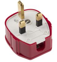 655-d8-red MK Electric UK Mains Plug, 13A Red, Cable Mount PVC, Urea Formaldehyde Screw