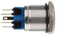 811-8496 RS PRO Illuminated Push Button Switch, Latching, Panel Mount, 22mm Cutout, SPDT, Blue LED, 24V, IP65, IP67