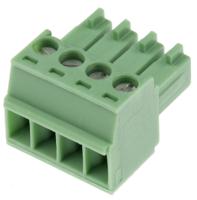 1840382 Phoenix Contact, 3.5mm Pitch, MC 1.5/ 4-ST-3.5, 4 Way, , Pluggable Terminal Block, Plug, Cable Mount, Screw