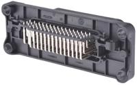 1-1418362-3 TE Connectivity, AMP MCP 1.5/2.8 Automotive Connector Plug Black Through Hole 62 Way, Solder Termination