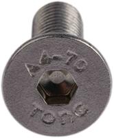 304-4839 RS PRO Stainless Steel Hex Socket Countersunk Screw, ISO 10642, M8 x 25mm