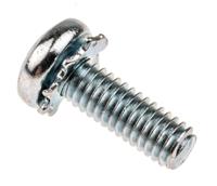 278-691 RS PRO M4 x 12mm Zinc Plated Steel Pan Head Sems Screw, External Tooth Washer