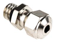a100006025 SES Sterling A1 Series Metallic Nickel Plated Brass Cable Gland, M6 Thread, 2mm min., 2.5mm max., IP68, IP69K