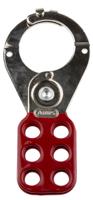 805-5500 RS PRO Red 6-Lock Steel Hasp Lockout, 38mm Shackle, 38mm Attachment